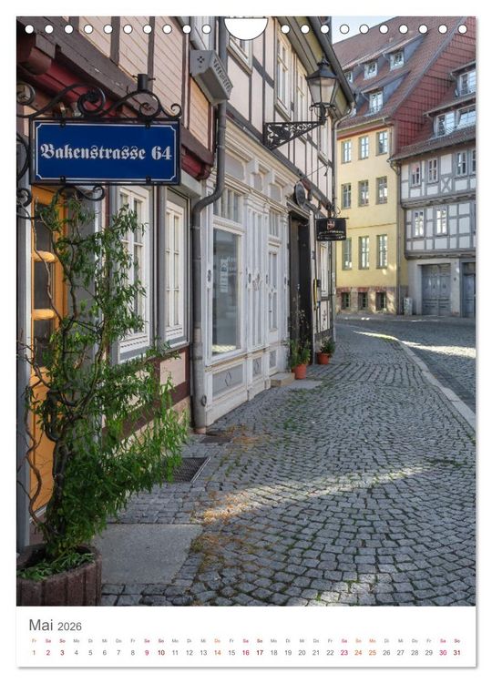 Produktbild: Fachwerk in Halberstadt (Wandkalender 2026 DIN A4 hoch), CALVENDO Monatskalender