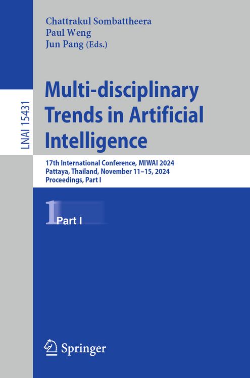 Produktbild: Multi-disciplinary Trends in Artificial Intelligence