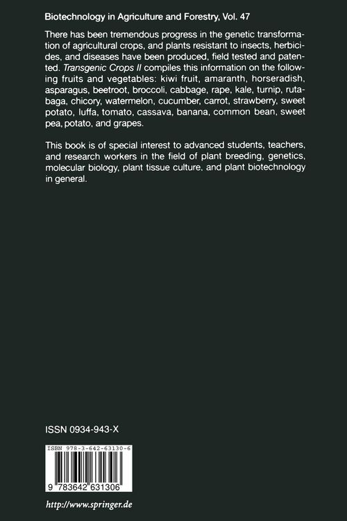 Produktbild: Transgenic Crops II