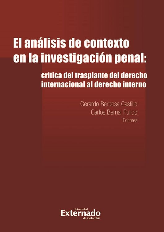 Produktbild: El an&aacute;lisis de contexto en la investigaci&oacute;n penal: