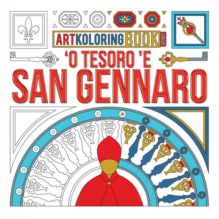 Produktbild: 'O Tesoro 'e San Gennaro. Artkoloring book junior. Ediz. dialetto napoletano e inglese