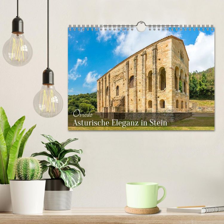 Produktbild: Oviedo - Asturische Eleganz in Stein (Wandkalender 2026 DIN A4 quer), CALVENDO Monatskalender