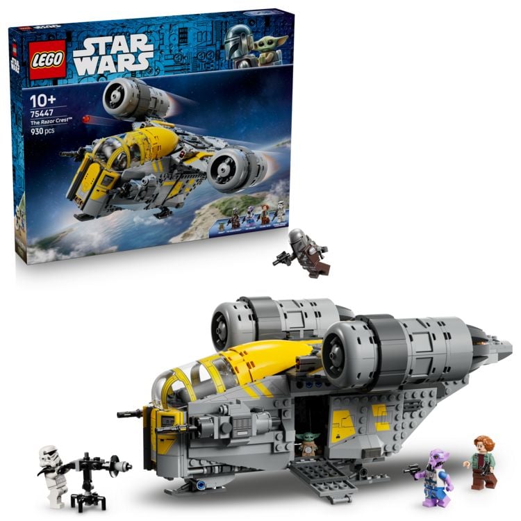 Produktbild: LEGO Star Wars 75447 Razor Crest, Modellbau mit Raumschiff ab 10 Jahren