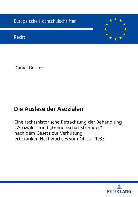 Produktbild: Die Auslese der Asozialen
