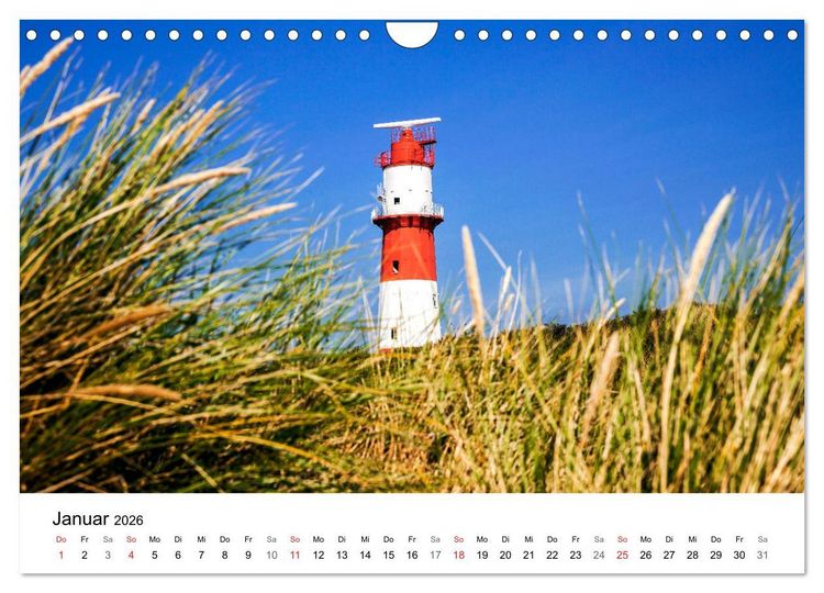 Produktbild: Borkum - Inselblicke (Wandkalender 2026 DIN A4 quer), CALVENDO Monatskalender
