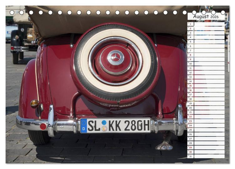 Produktbild: Mercedes Benz 170 Cabriolet (Tischkalender 2026 DIN A5 quer), CALVENDO Monatskalender