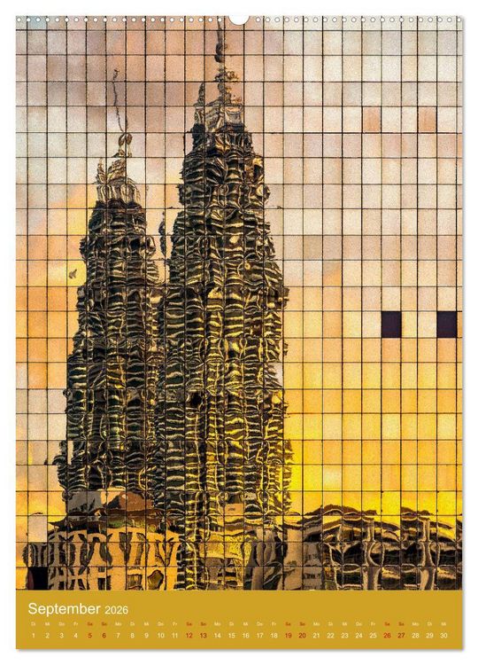 Produktbild: Architektur im Spiegelbild (hochwertiger Premium Wandkalender 2026 DIN A2 hoch), Kunstdruck in Hochglanz
