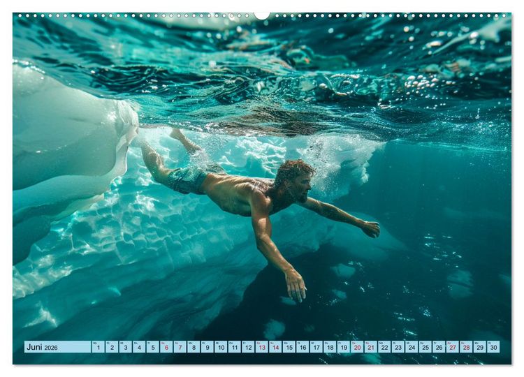 Produktbild: Eisbaden (Wandkalender 2026 DIN A2 quer), CALVENDO Monatskalender