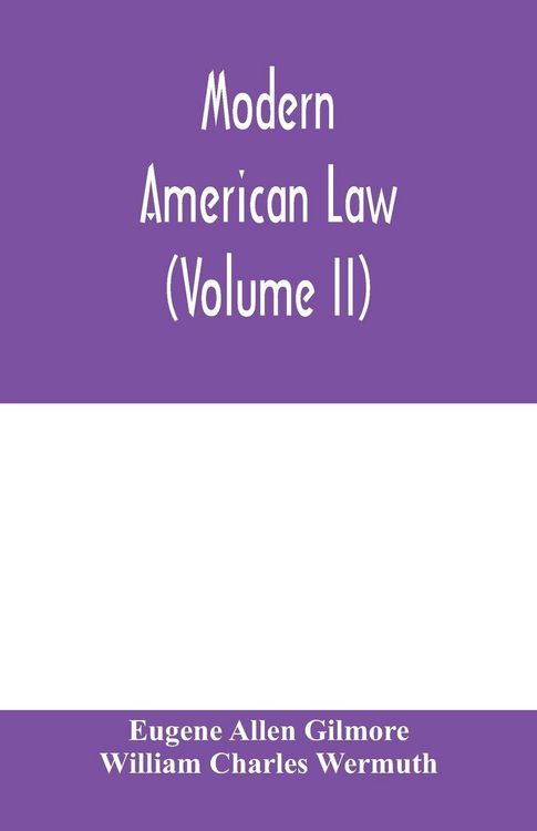 Produktbild: Modern American law