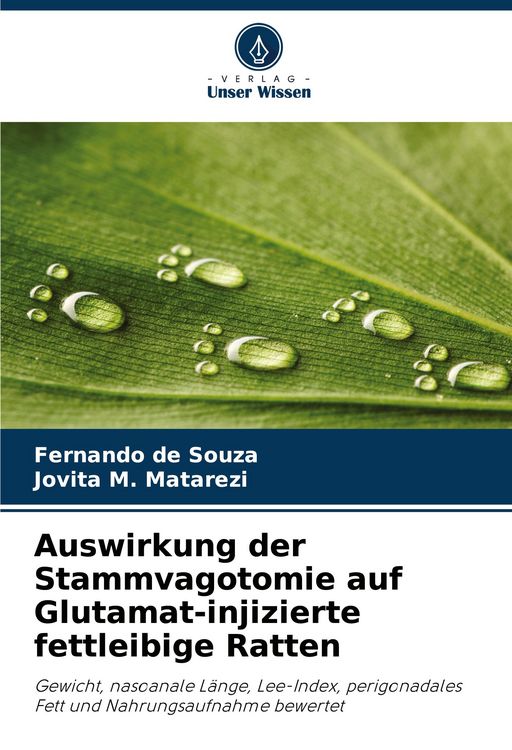Produktbild: Auswirkung der Stammvagotomie auf Glutamat-injizierte fettleibige Ratten