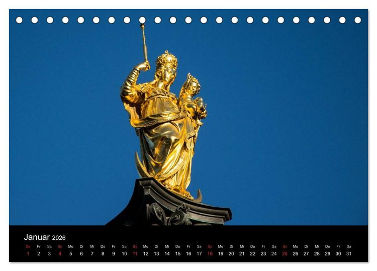 Produktbild: Jakobsweg M&uuml;nchen-Lindau (Tischkalender 2026 DIN A5 quer), CALVENDO Monatskalender