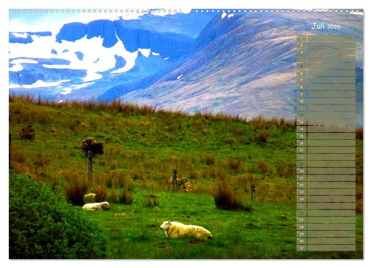 Produktbild: Scotland - Highlands (Wandkalender 2026 DIN A2 quer), CALVENDO Monatskalender