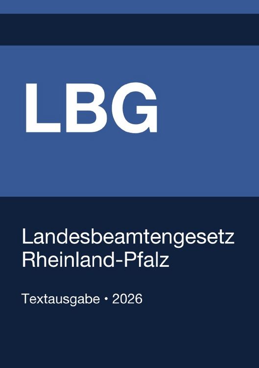 Produktbild: LBG - Landesbeamtengesetz Rheinland-Pfalz 2026