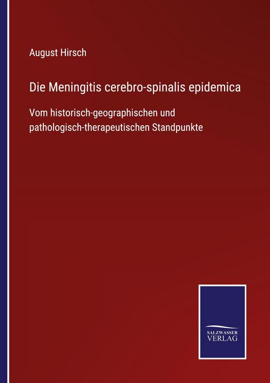 Produktbild: Die Meningitis cerebro-spinalis epidemica