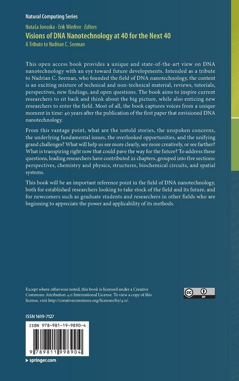 Produktbild: Visions of DNA Nanotechnology at 40 for the Next 40