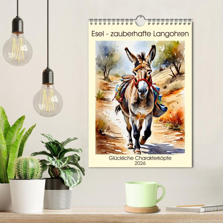 Produktbild: Esel - zauberhafte Langohren (Wandkalender 2026 DIN A4 hoch), CALVENDO Monatskalender
