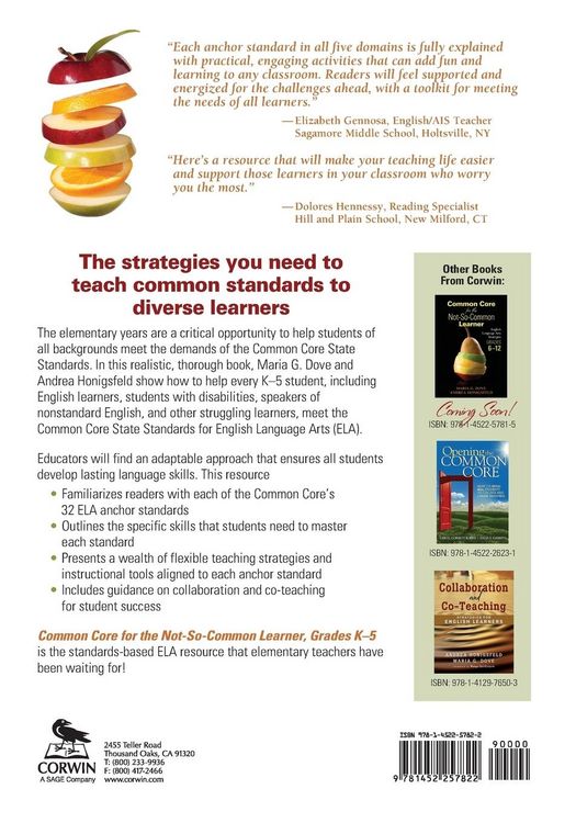 Produktbild: Common Core for the Not-So-Common Learner, Grades K-5