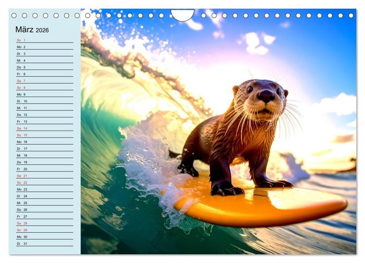 Produktbild: Tierisch kreativ: Hobbies im Tierreich (Wandkalender 2026 DIN A4 quer), CALVENDO Monatskalender