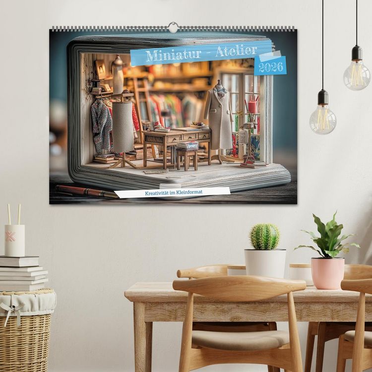 Produktbild: Miniatur - Atelier (Wandkalender 2026 DIN A2 quer), CALVENDO Monatskalender