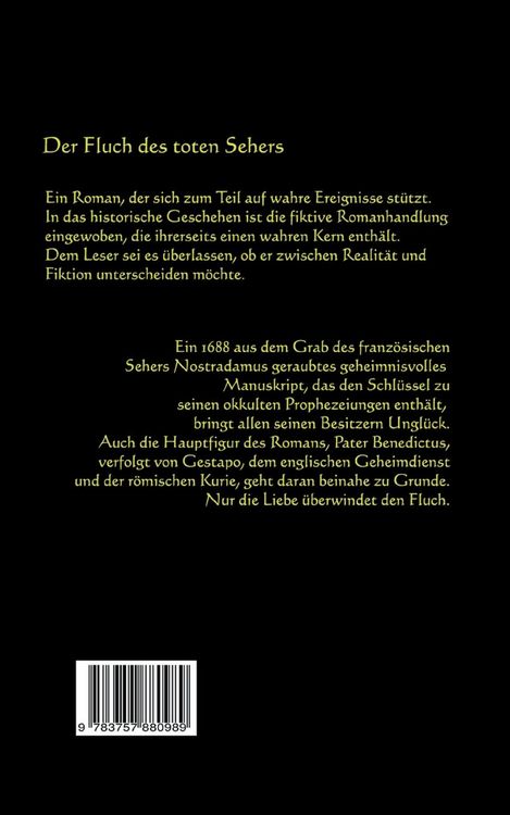 Produktbild: Der Fluch des toten Sehers