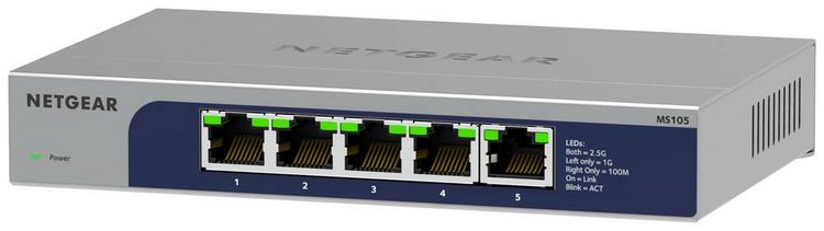 Produktbild: NETGEAR MS105-100EUS MS105 Netzwerk Switch RJ45 5 Port 2.5 GBit/s