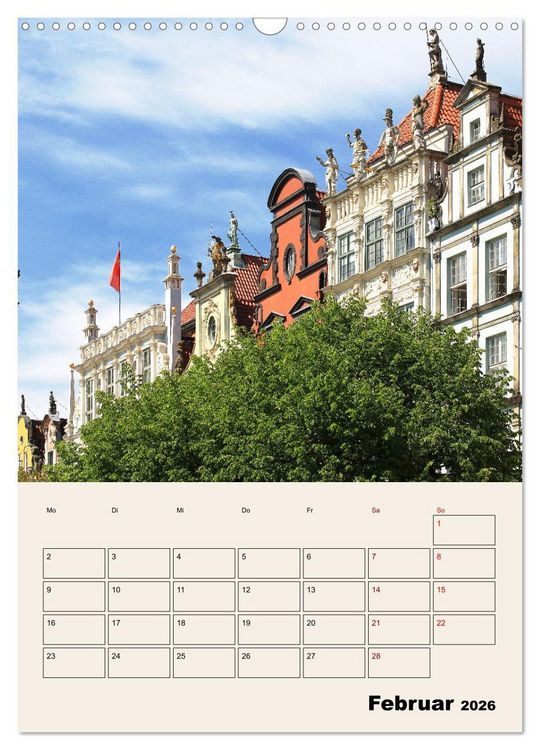Produktbild: Danzig - Ein Stadtspaziergang (Wandkalender 2026 DIN A3 hoch), CALVENDO Monatskalender