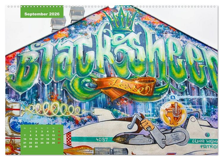 Produktbild: Graffiti (hochwertiger Premium Wandkalender 2026 DIN A2 quer), Kunstdruck in Hochglanz