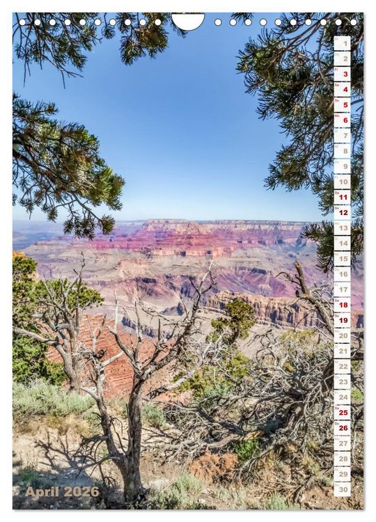 Produktbild: FASZINATION USA Urbanes und Naturhighlights (Wandkalender 2026 DIN A4 hoch), CALVENDO Monatskalender