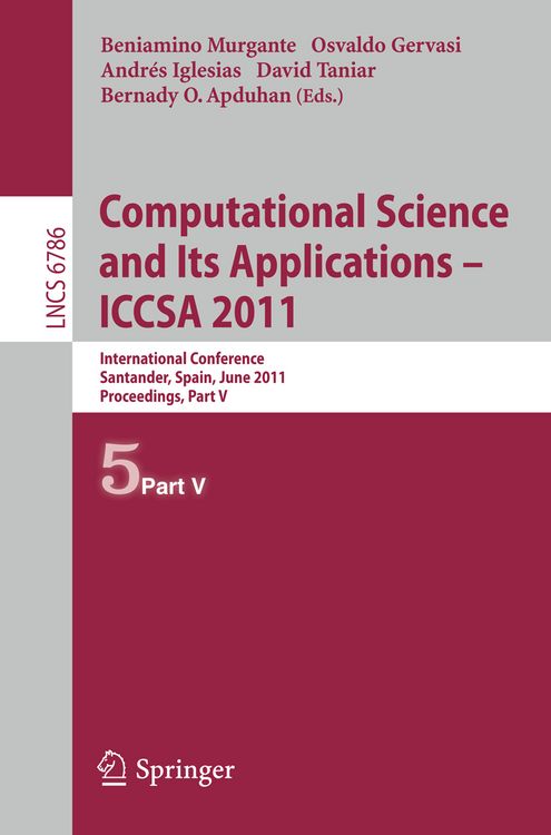 Produktbild: Computational Science and Its Applications - ICCSA 2011