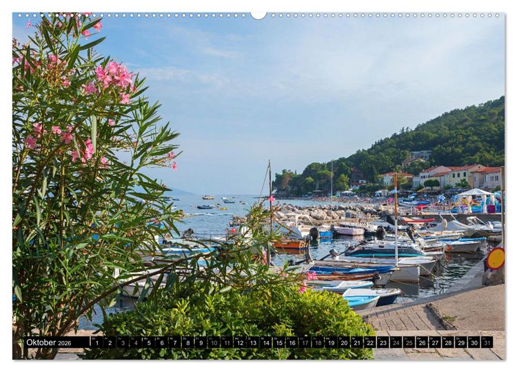 Produktbild: Moscenicka Draga 2026 - Urlaubsparadies an der Kvarner Bucht (Wandkalender 2026 DIN A2 quer), CALVENDO Monatskalender
