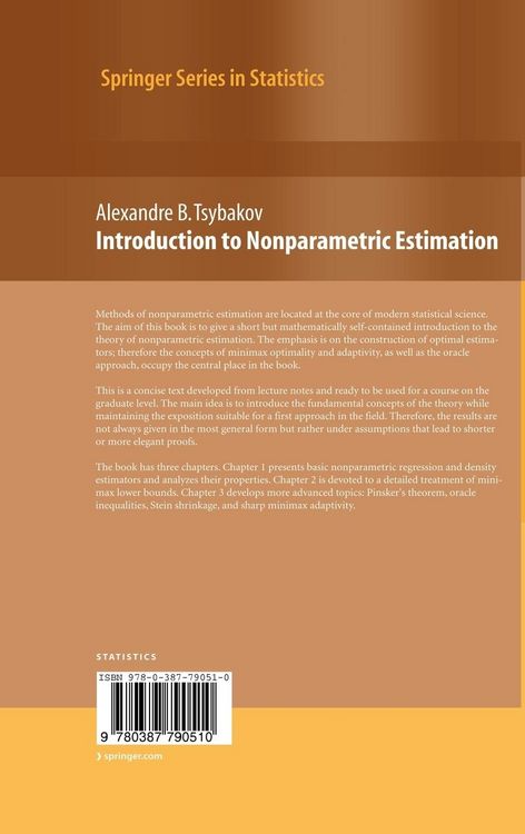 Produktbild: Introduction to Nonparametric Estimation