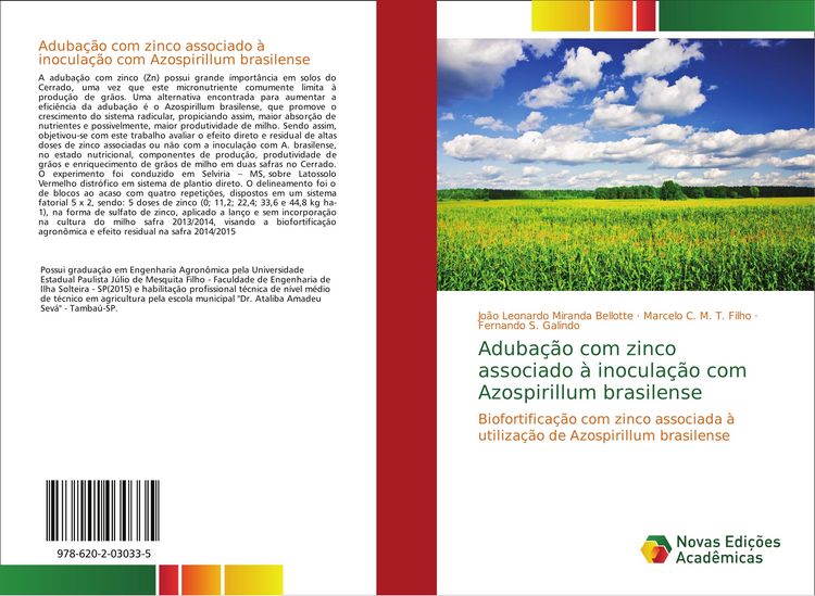 Produktbild: Aduba&ccedil;&atilde;o com zinco associado &agrave; inocula&ccedil;&atilde;o com Azospirillum brasilense