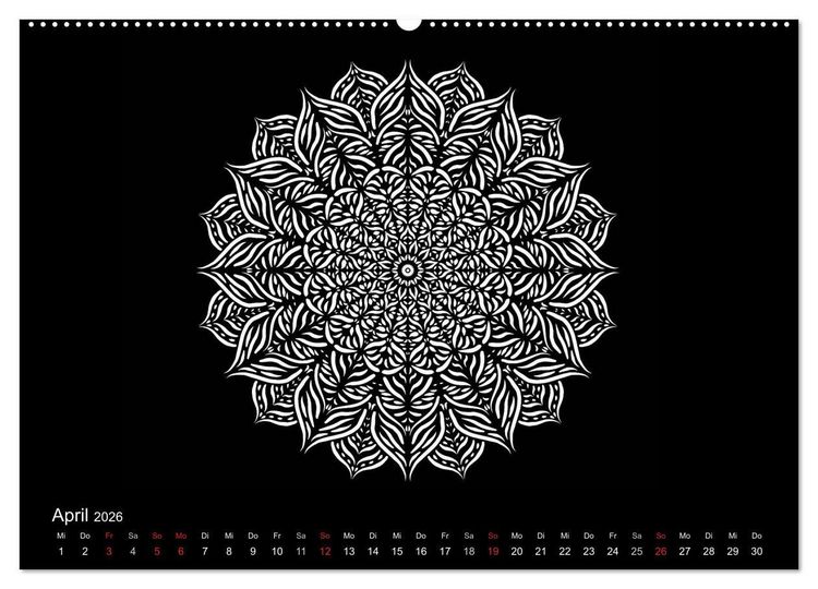 Produktbild: Entspannung und Ruhe durch Mandalas (Wandkalender 2026 DIN A2 quer), CALVENDO Monatskalender