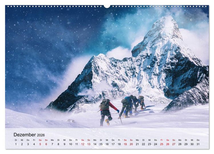 Produktbild: Gipfelabenteuer - wenn der Berg ruft (hochwertiger Premium Wandkalender 2026 DIN A2 quer), Kunstdruck in Hochglanz