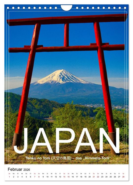 Produktbild: Japan PosterArt 2024 (Wandkalender 2026 DIN A4 hoch), CALVENDO Monatskalender