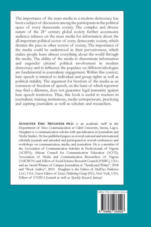 Produktbild: Media Narratives on Hate Speech in Nigeria