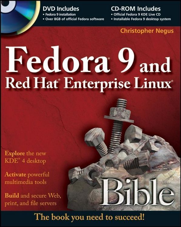 Produktbild: Fedora 9 and Red Hat Enterprise Linux Bible