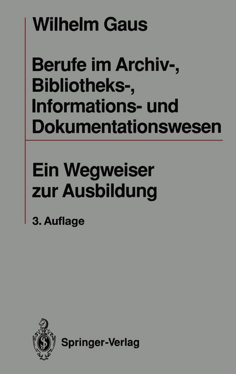 Produktbild: Berufe im Archiv-, Bibliotheks-, Informations- und Dokumentationswesen