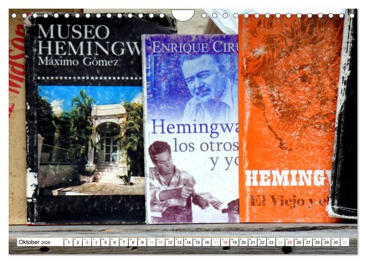 Produktbild: Hemingways Havanna - Ein Dichter und seine Stadt (Wandkalender 2026 DIN A4 quer), CALVENDO Monatskalender