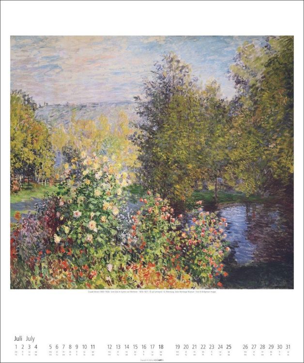 Produktbild: Claude Monet Im Garten Kalender 2027 - Im Garten