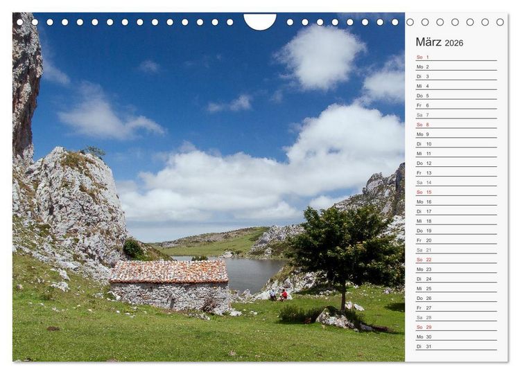 Produktbild: Der Nordwesten Spaniens (Wandkalender 2026 DIN A4 quer), CALVENDO Monatskalender