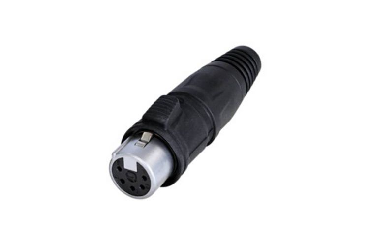 Produktbild: Rean AV RCX5F-Z-000-1 XLR-Steckverbinder Buchse, gerade Polzahl: 5 1St.