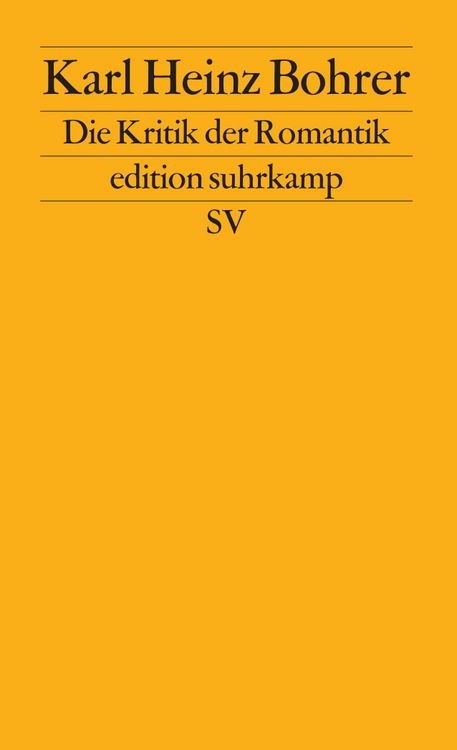 Produktbild: Die Kritik der Romantik