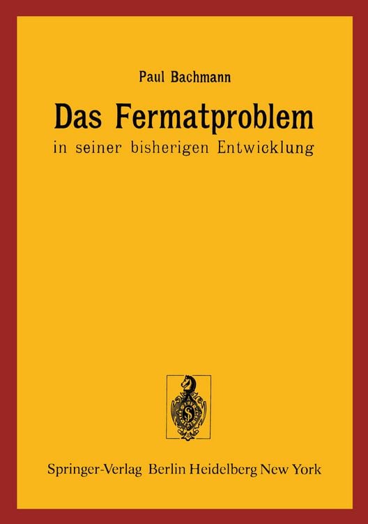 Produktbild: Das Fermatproblem in seiner bisherigen Entwicklung