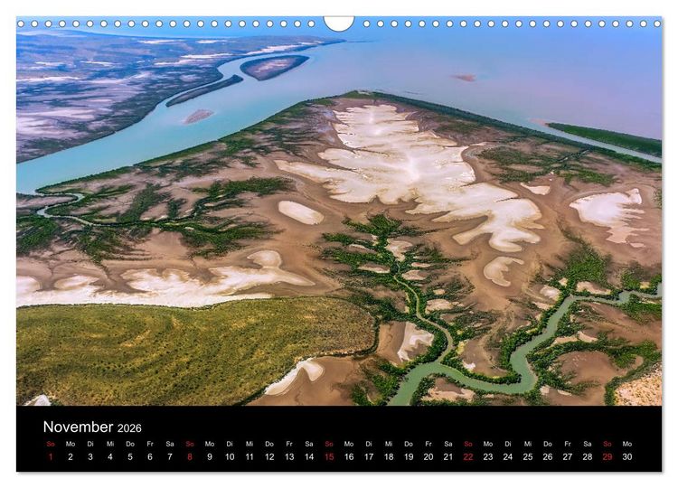 Produktbild: Australien 2026 Kimberley aus der Vogelperspektive (Wandkalender 2026 DIN A3 quer), CALVENDO Monatskalender