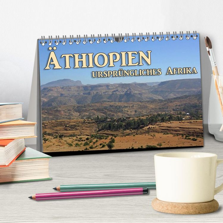 Produktbild: &Auml;thiopien, urspr&uuml;ngliches Afrika (Tischkalender 2026 DIN A5 quer), CALVENDO Monatskalender