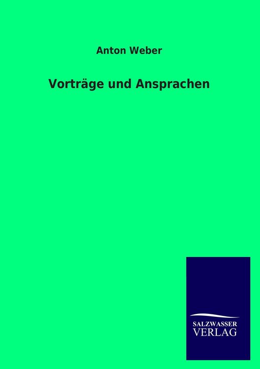 Produktbild: Vortr&auml;ge und Ansprachen