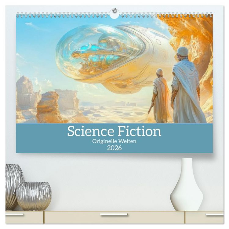 Produktbild: Science Fiction - Originelle Welten (hochwertiger Premium Wandkalender 2026 DIN A2 quer), Kunstdruck in Hochglanz