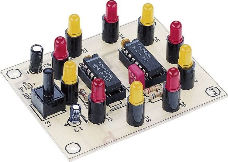 Produktbild: Conrad Components HB 468 Gl&uuml;cksrad Bausatz Ausf&uuml;hrung (Bausatz/Baustein): Bausatz 9 V/DC, 12 V/DC