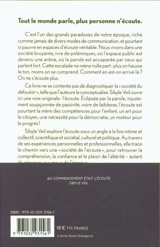 Produktbild: Au commencement &eacute;tait l'&eacute;coute